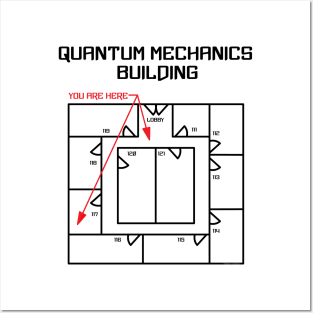 Black Quantum Mechanics Building Posters and Art